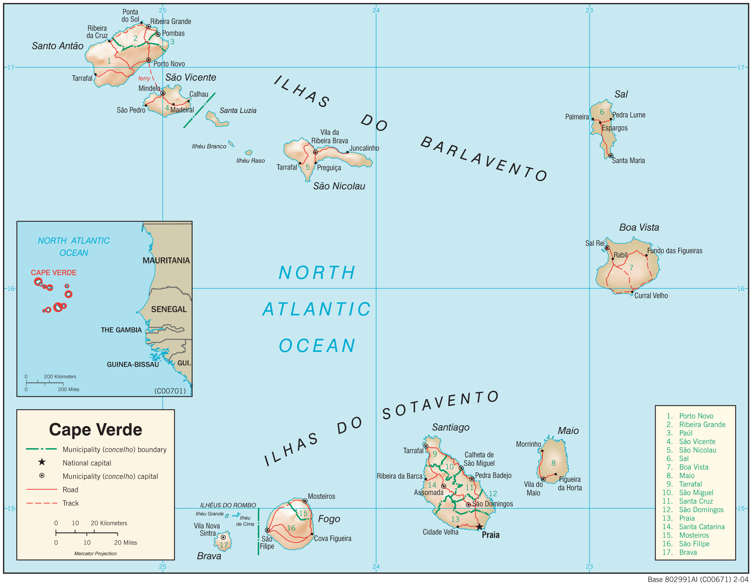map Yeşil Burun Adaları